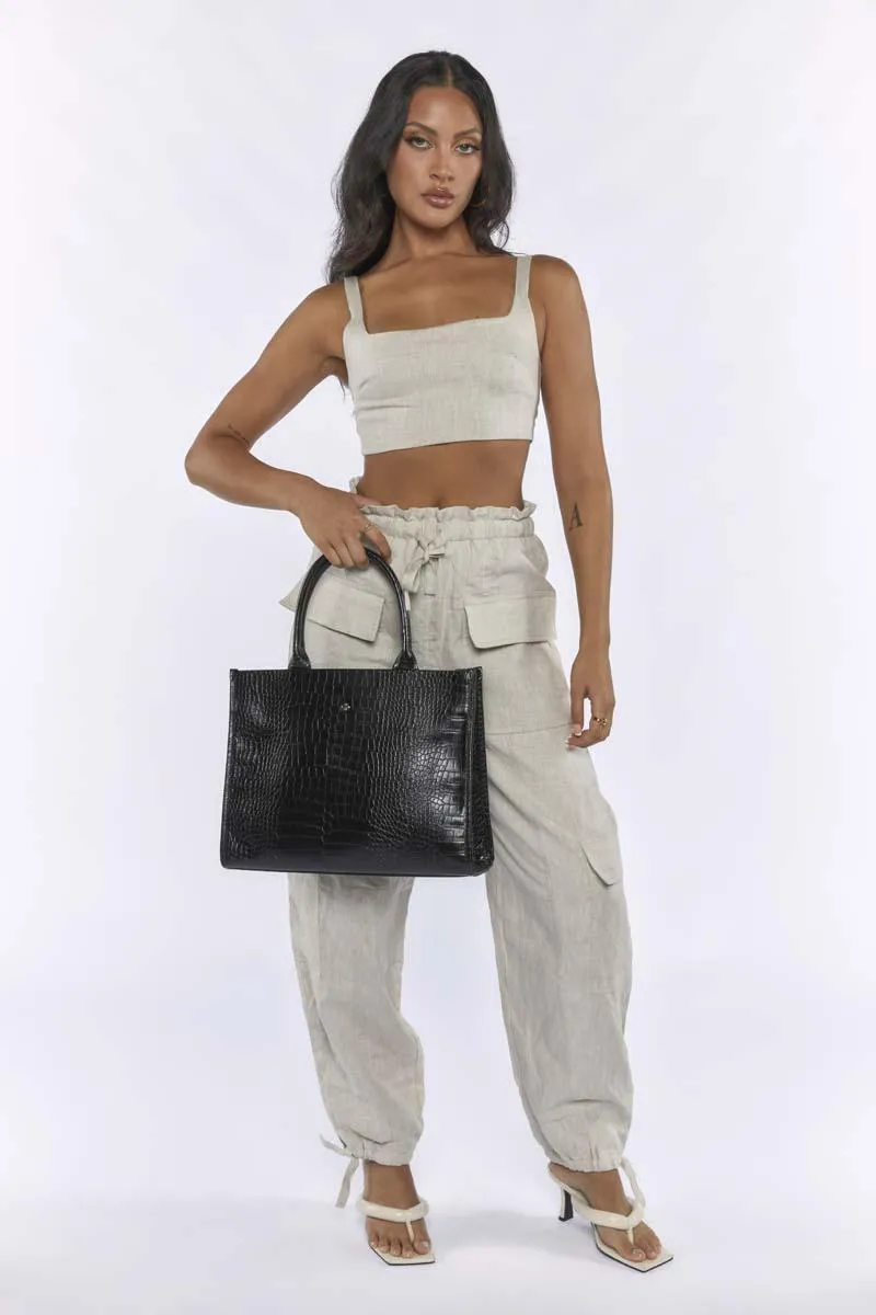 Geri - Black Croc sold by PETA AND JAIN product image thumbnail 3