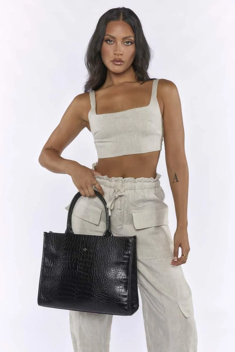 Geri - Black Croc sold by PETA AND JAIN product image thumbnail 4