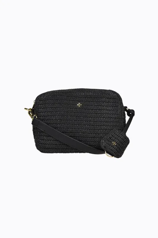 Rara - Black Faux Raffia sold by PETA AND JAIN