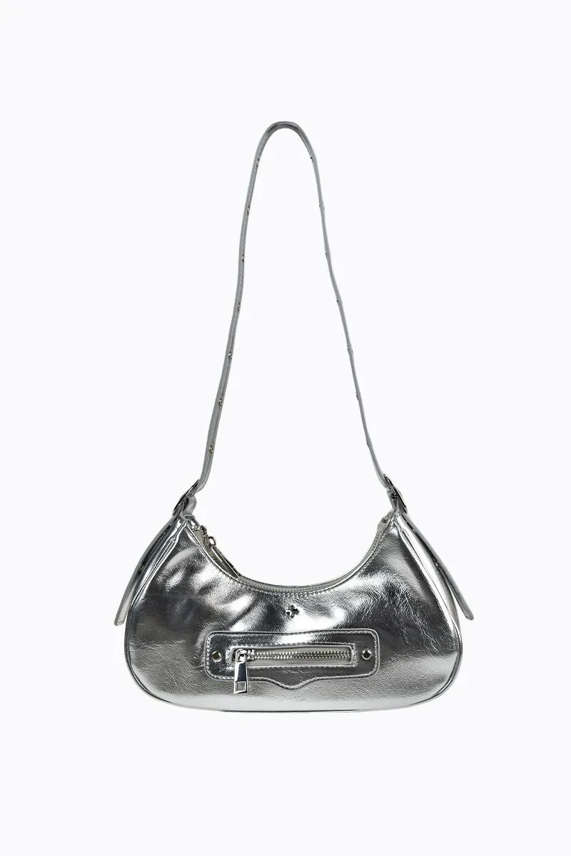 Moto - Metallic Silver sold by PETA AND JAIN