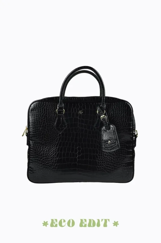 Gilmore - Black Croc Gold sold by PETA AND JAIN