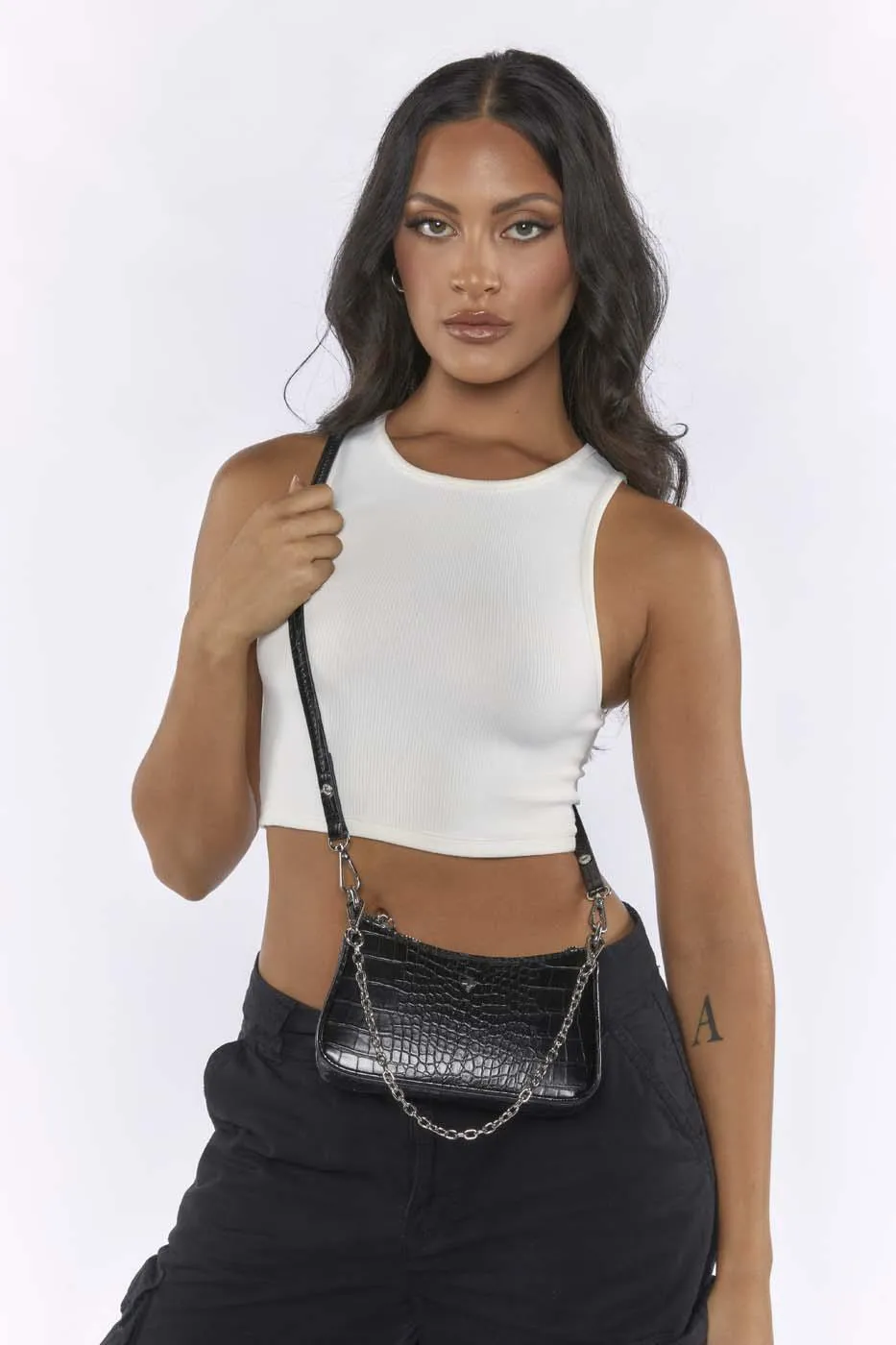 Poppi - Black Croc Silver sold by PETA AND JAIN product image thumbnail 3