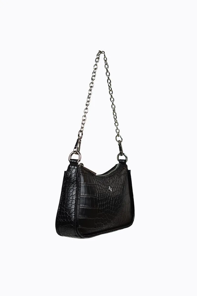 Poppi - Black Croc Silver sold by PETA AND JAIN product image thumbnail 2