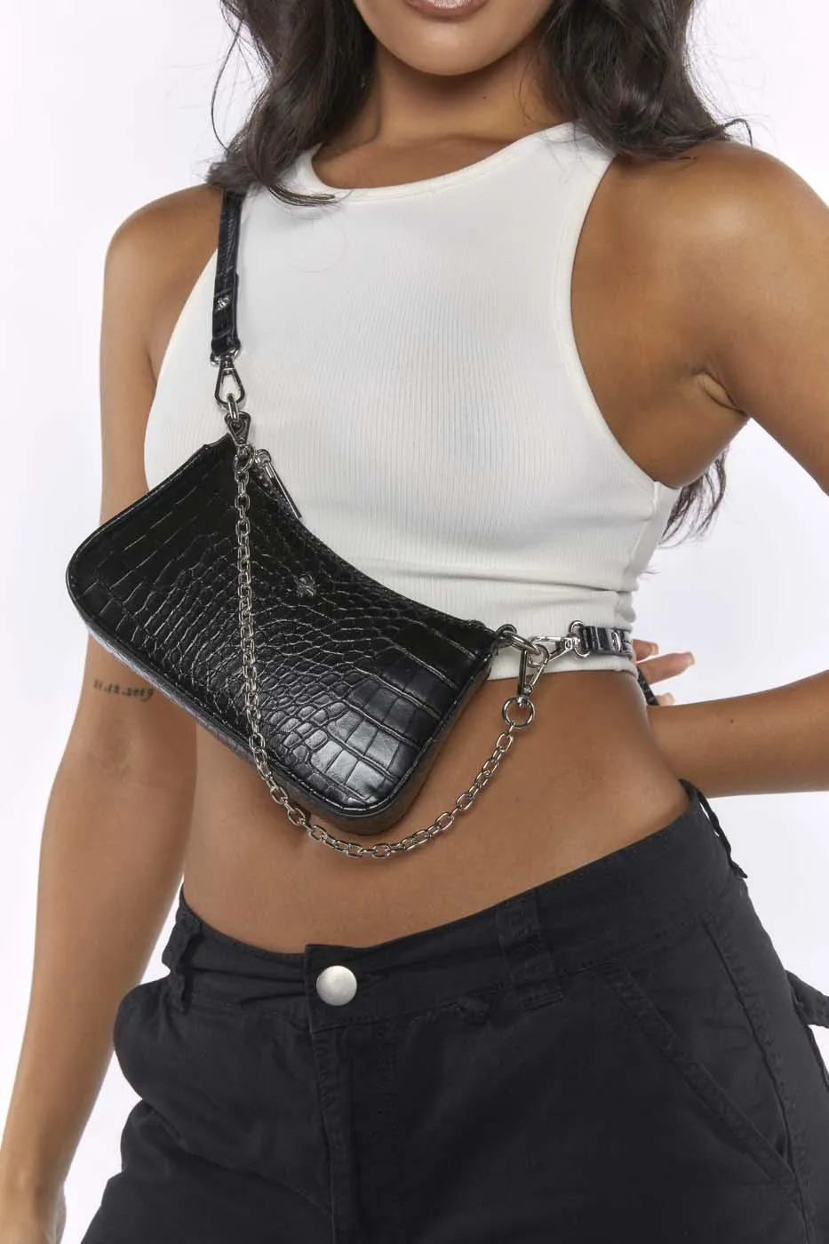 Poppi - Black Croc Silver sold by PETA AND JAIN product image thumbnail 4