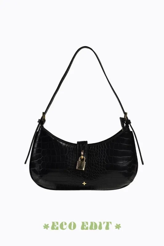 Latch - Black Croc Gold sold by PETA AND JAIN