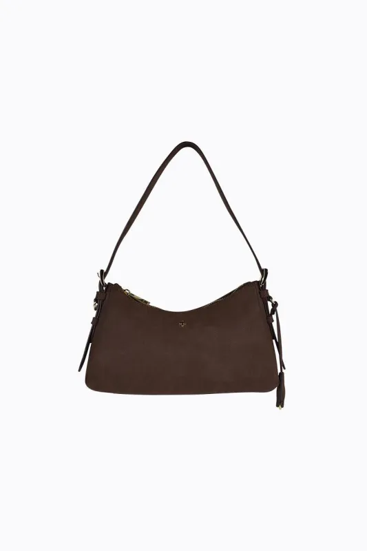 Brody - Chocolate Faux Suede sold by PETA AND JAIN