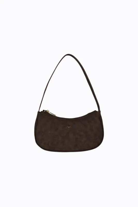 Dixie - Chocolate Faux Suede sold by PETA AND JAIN