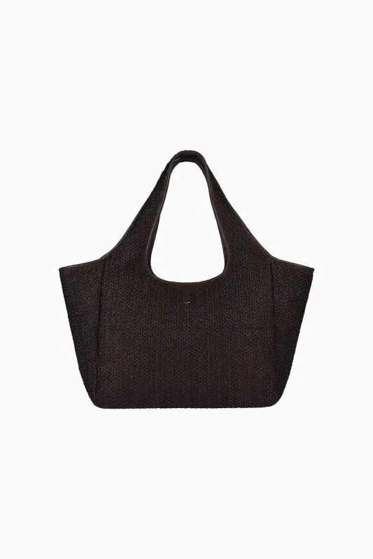 Zukkie - Chocolate Faux Raffia sold by PETA AND JAIN