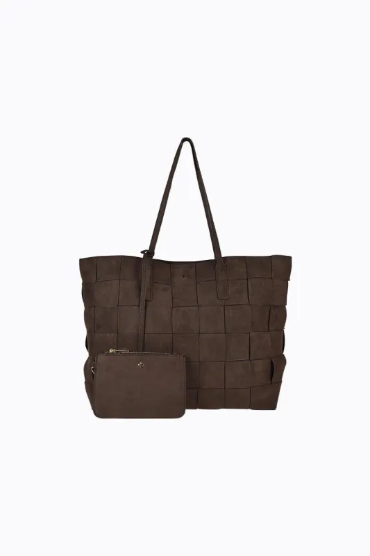 Weho - Chocolate Faux Suede sold by PETA AND JAIN