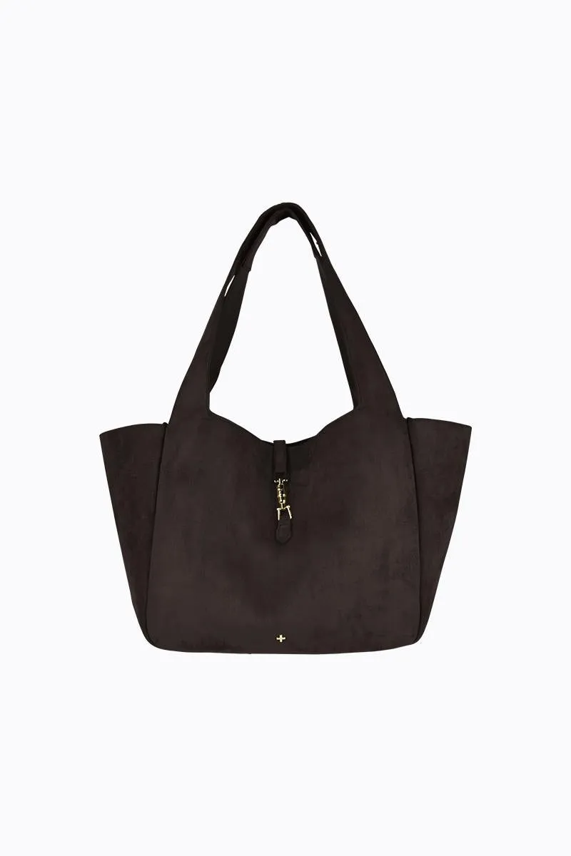 Dasha - Chocolate Faux Suede sold by PETA AND JAIN