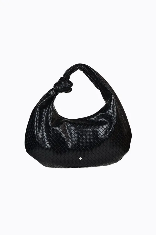 Evity - Black Embossed Weave sold by PETA AND JAIN