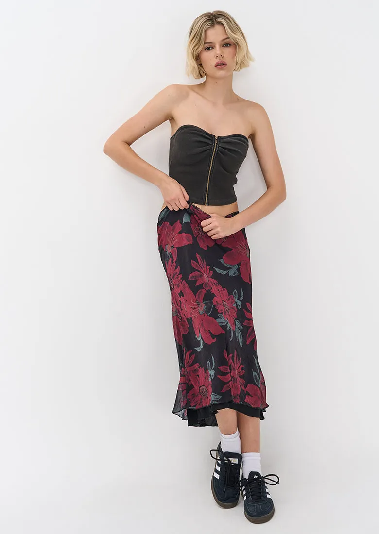 Paige Midi Skirt sold by Ghanda