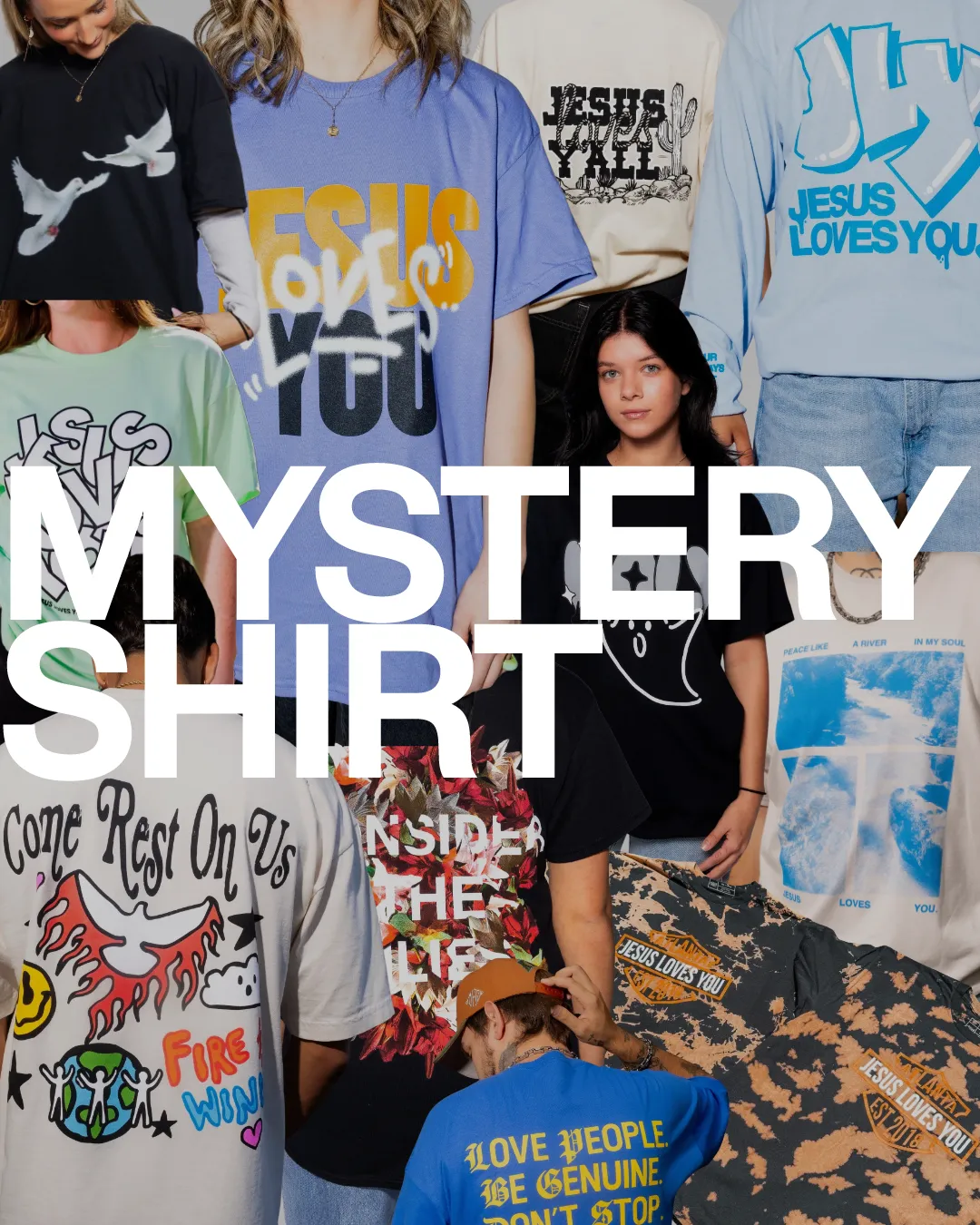 $8 Mystery Tee sold by Jesus Loves You