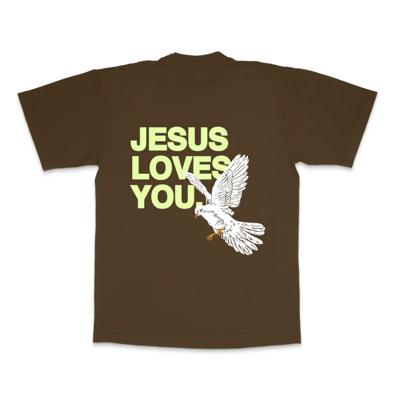 Dove Tee (Brown) sold by Jesus Loves You