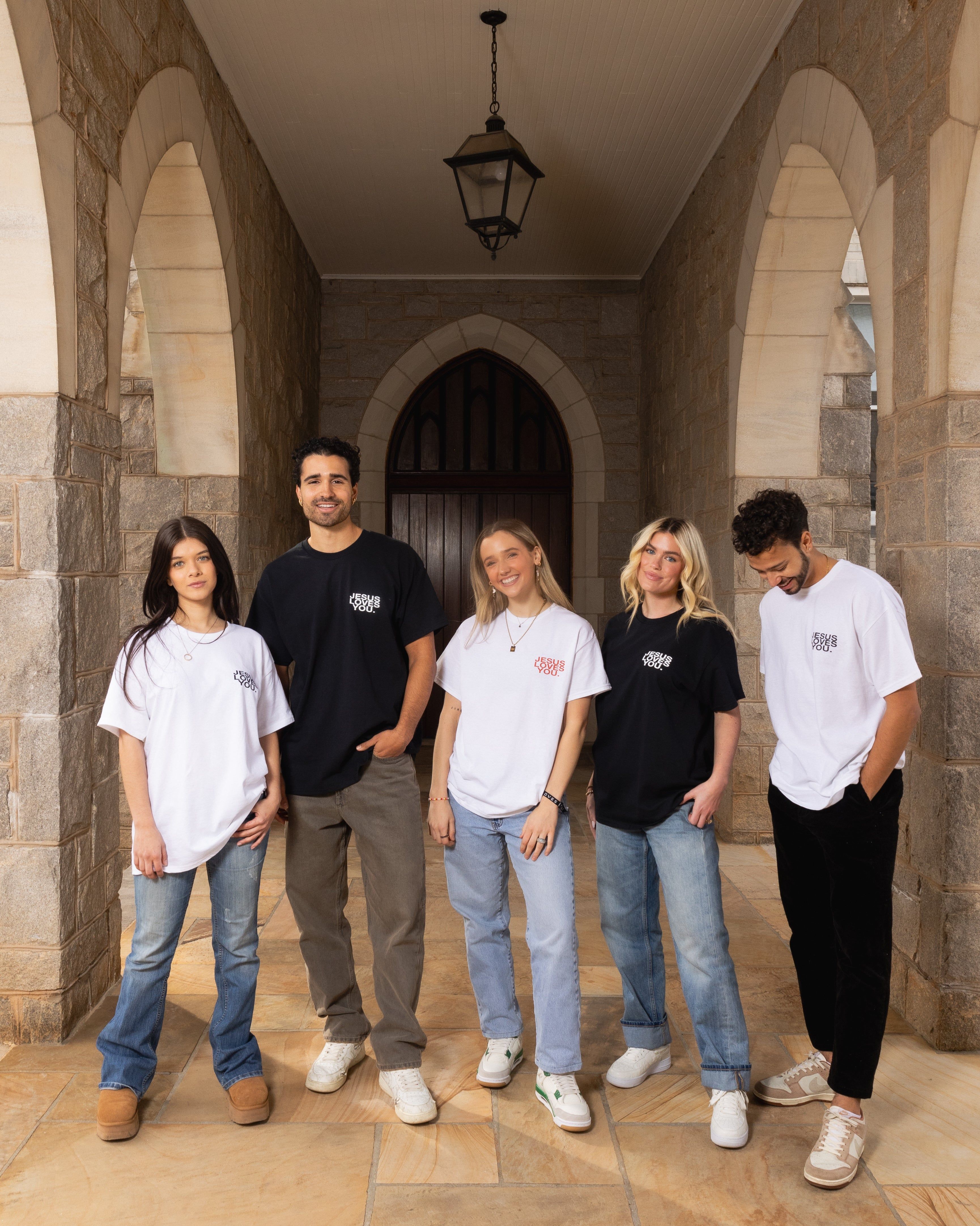 "Jesus Wasn't Ashamed" Tee || White/Red sold by Jesus Loves You product image thumbnail 3