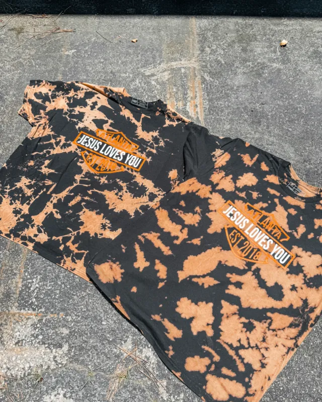 1 OF 1 Custom Bleached "Harley" Tee || sold by Jesus Loves You