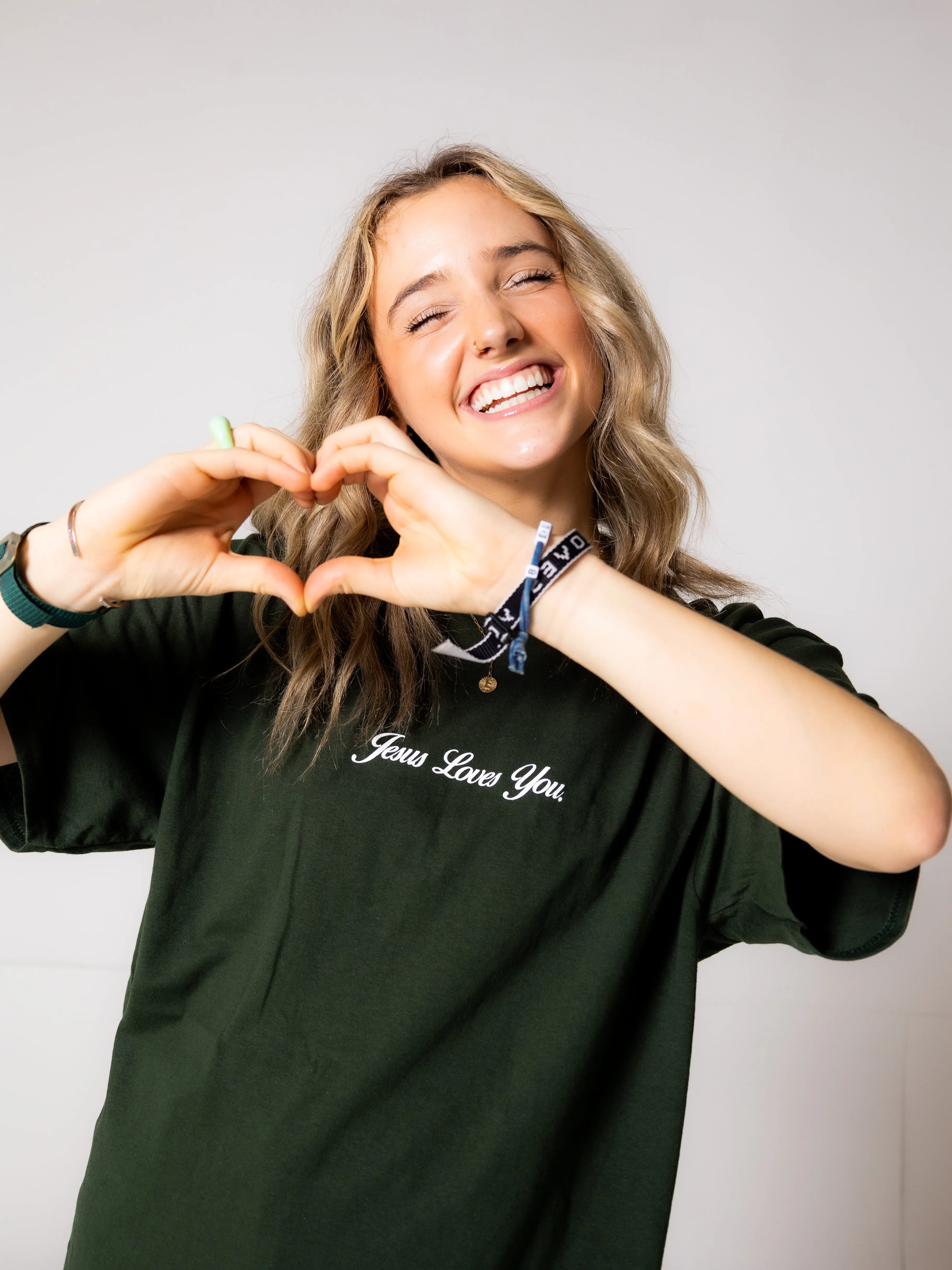 "Madly In Love" Forest Green Tee sold by Jesus Loves You product image thumbnail 2