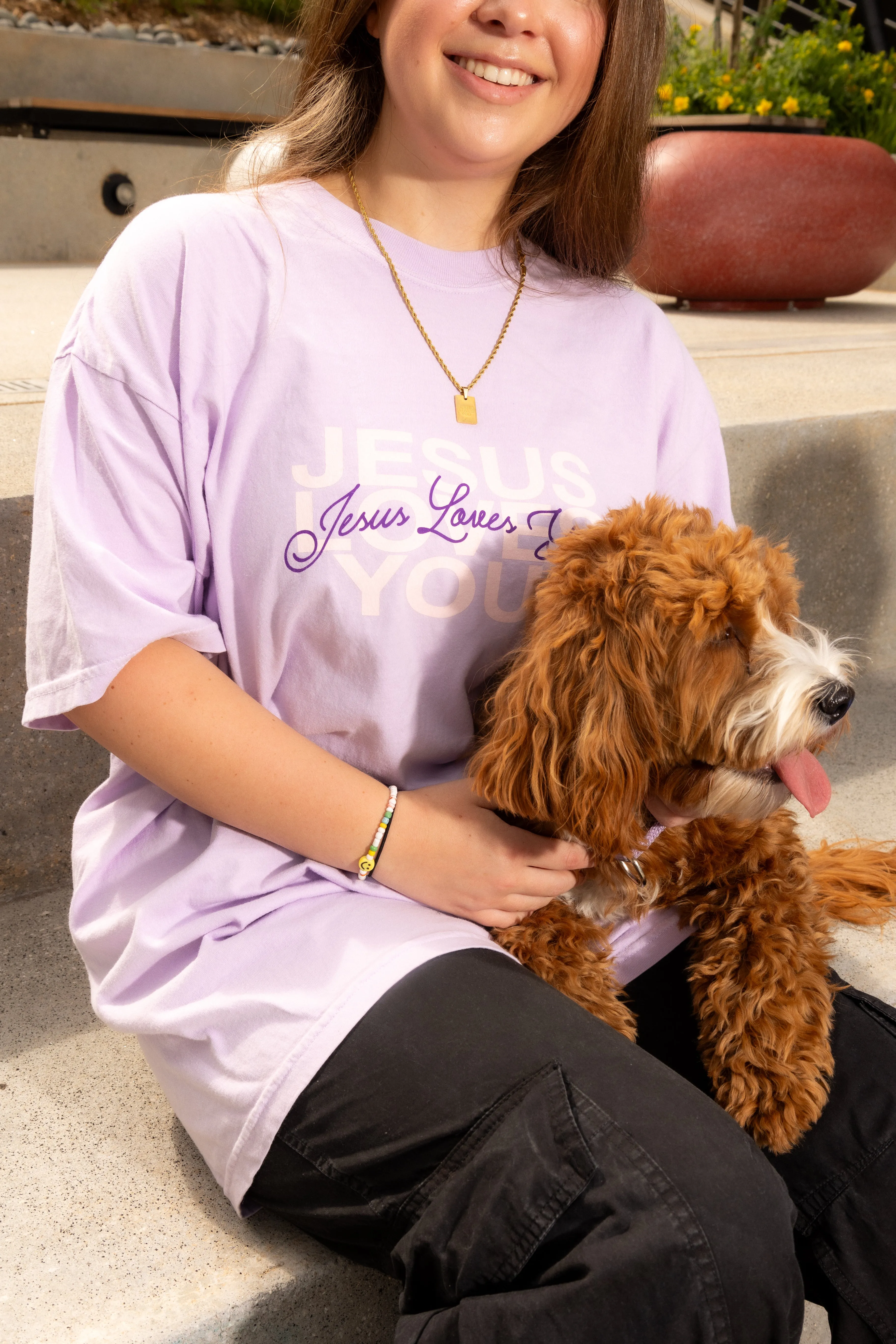 "No Limits" Comfort Colors Tee || Orchid sold by Jesus Loves You product image thumbnail 3