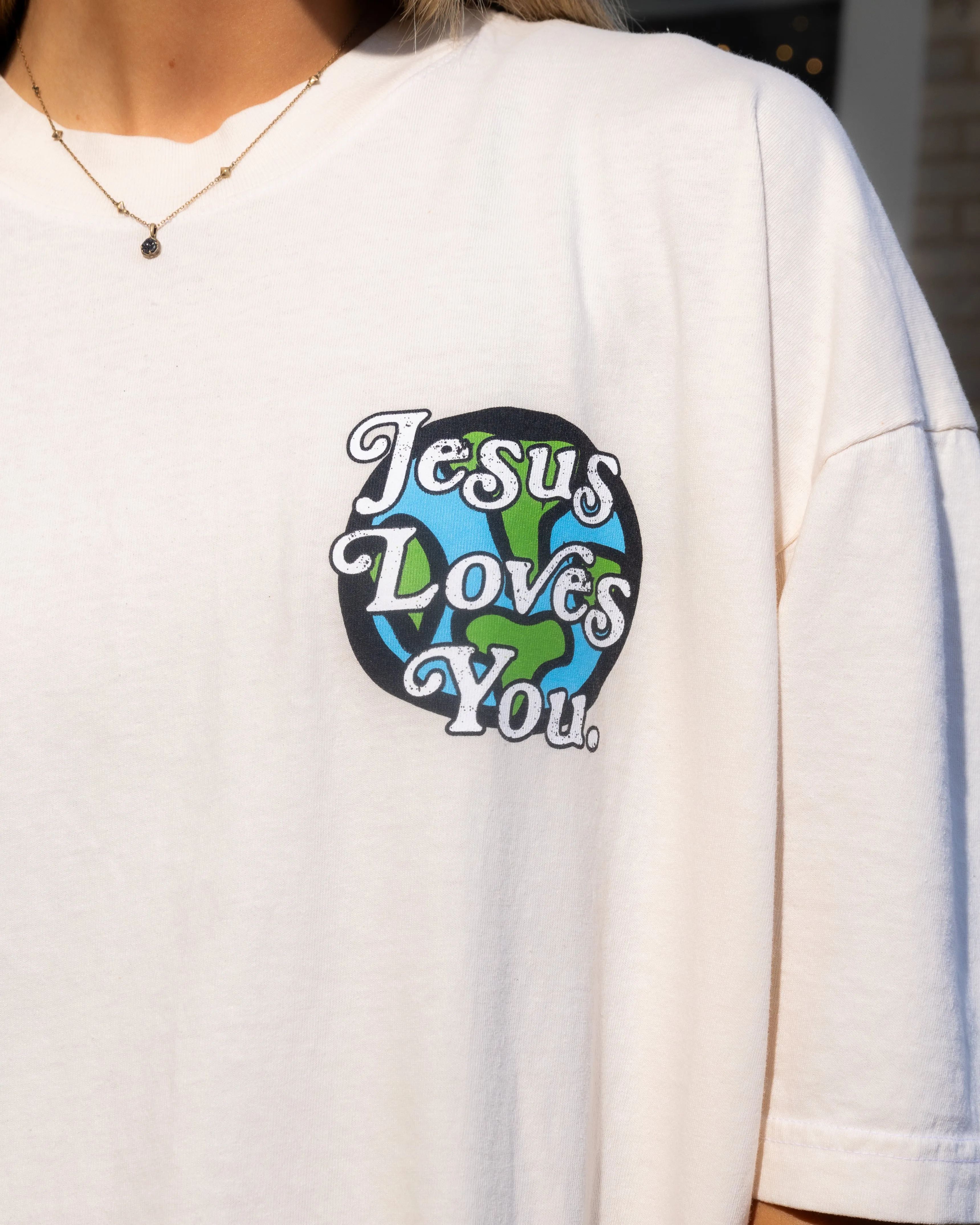 LMTD || "Come Rest On Us" Heavyweight Ivory Tee {Ready To Ship} sold by Jesus Loves You product image thumbnail 2