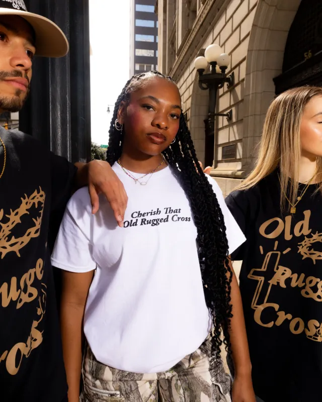 "Old Rugged Cross" Tee sold by Jesus Loves You