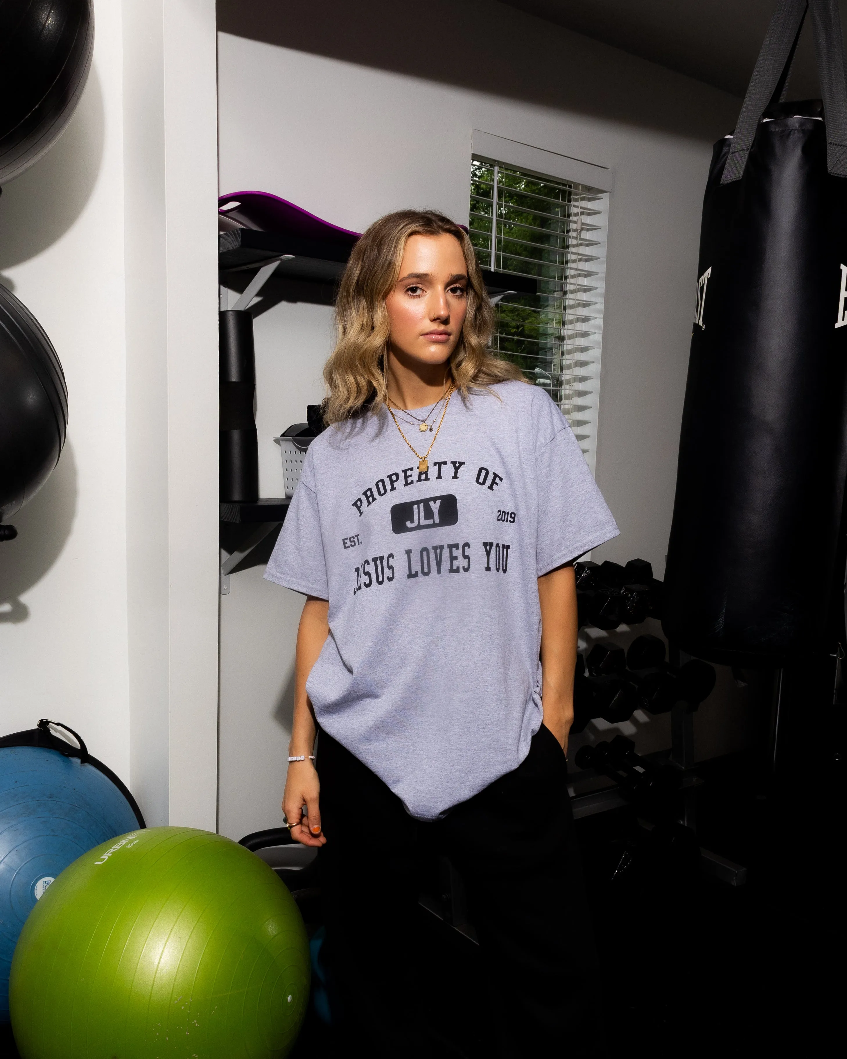 "Athletic Department" Tee || Sport Gray sold by Jesus Loves You product image thumbnail 2