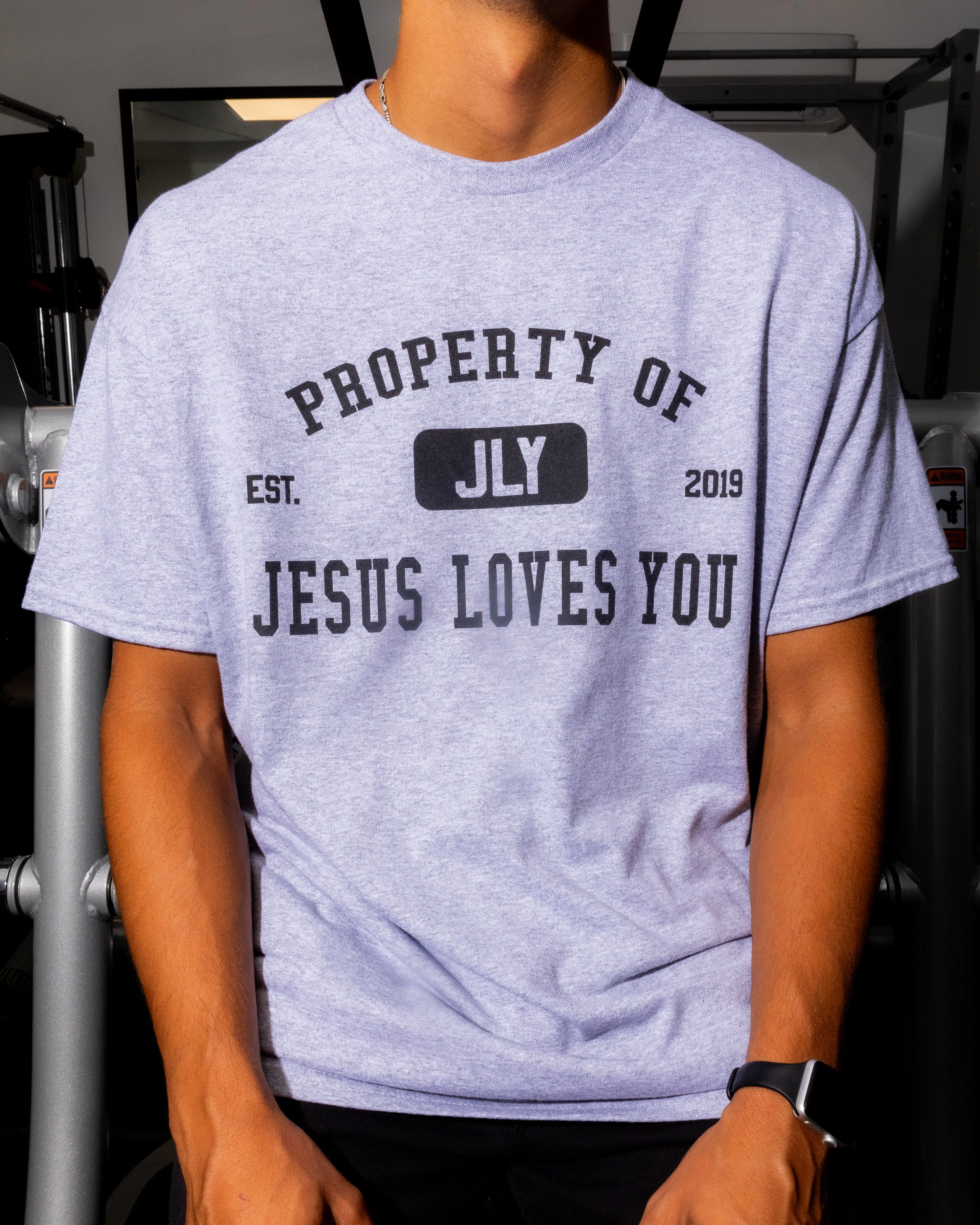 "Athletic Department" Tee || Sport Gray sold by Jesus Loves You