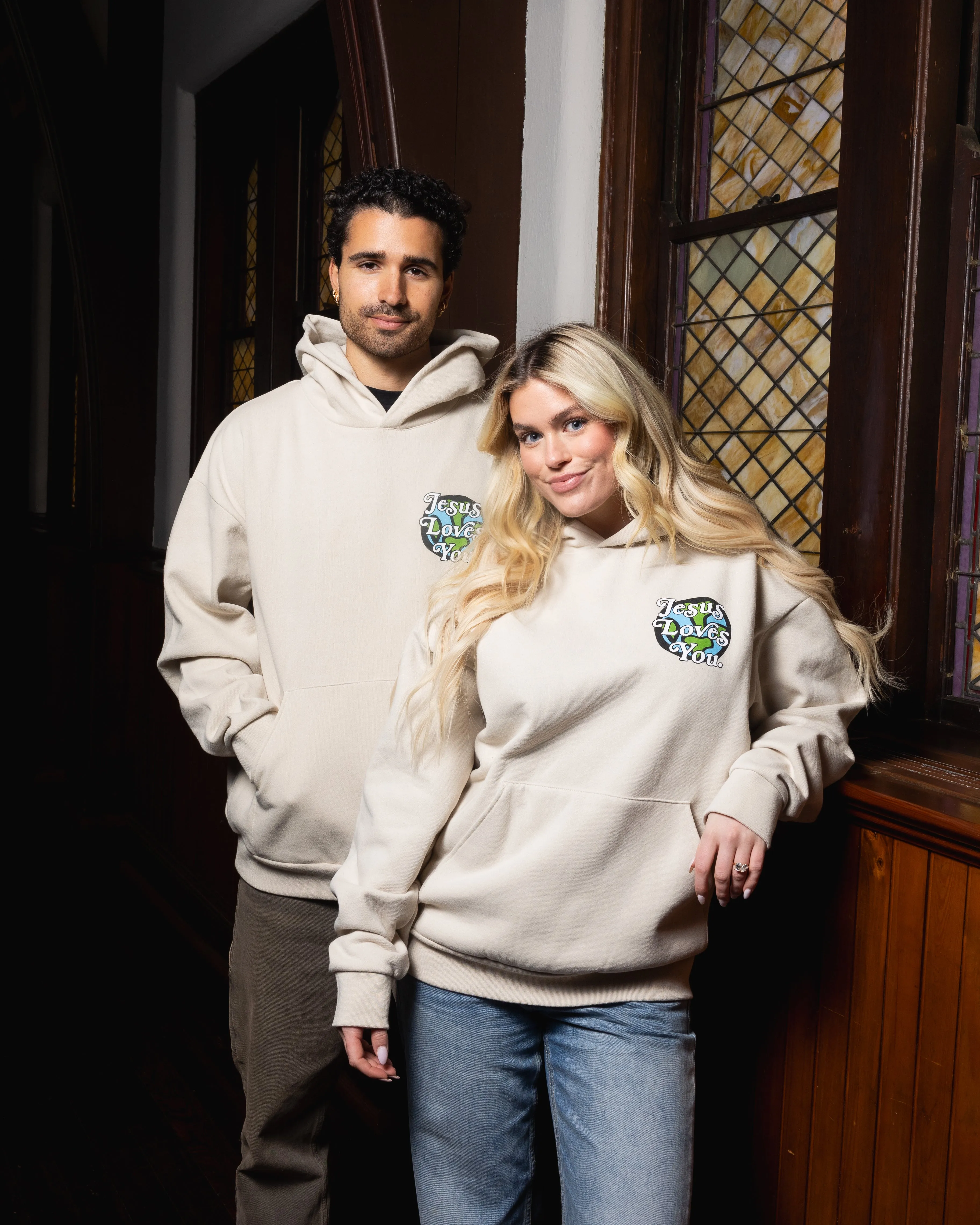 LMTD || "Come Rest On Us" Heavyweight Ivory Hoodie {Ready To Ship} sold by Jesus Loves You product image thumbnail 2