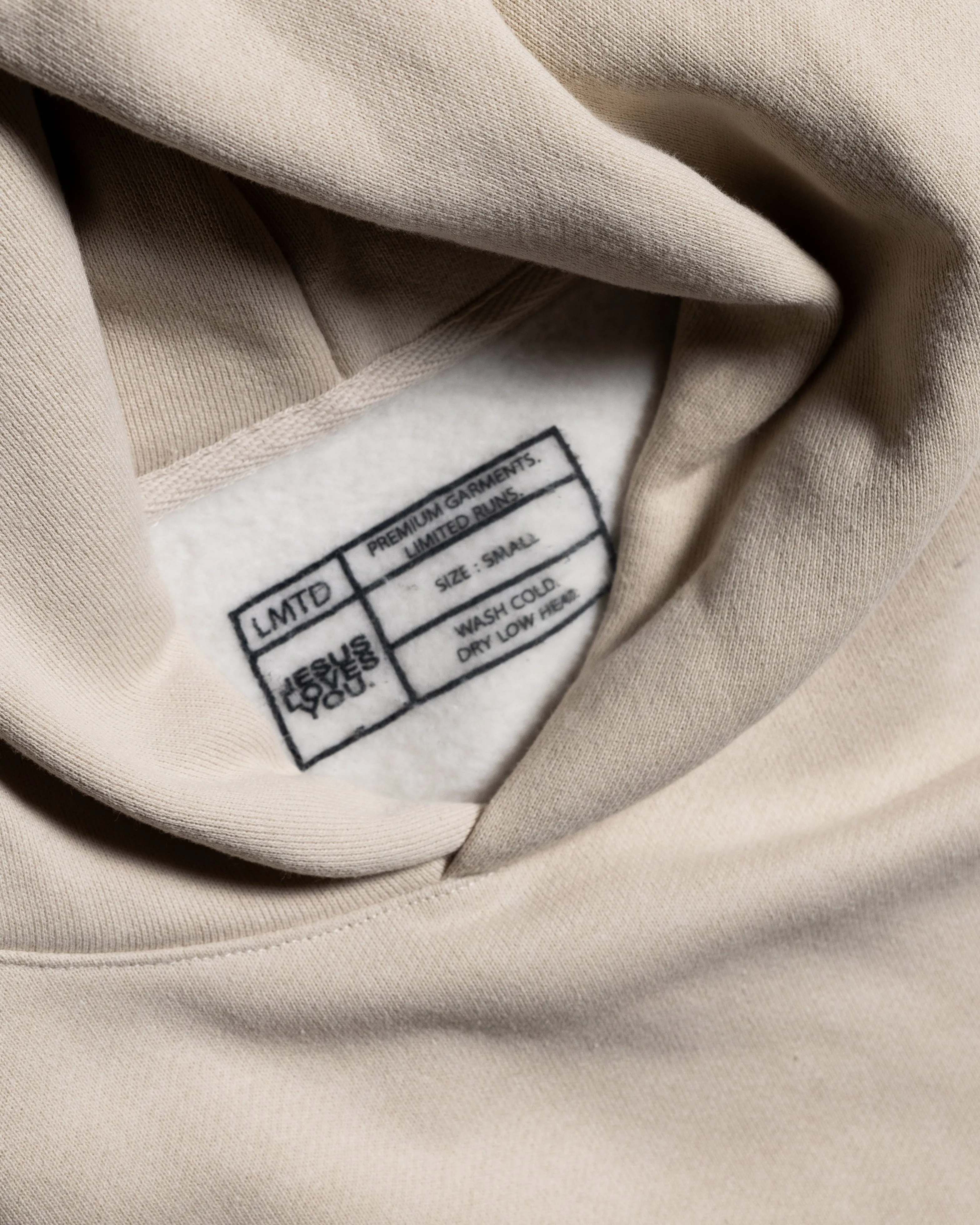 LMTD || "Come Rest On Us" Heavyweight Ivory Hoodie {Ready To Ship} sold by Jesus Loves You product image thumbnail 4