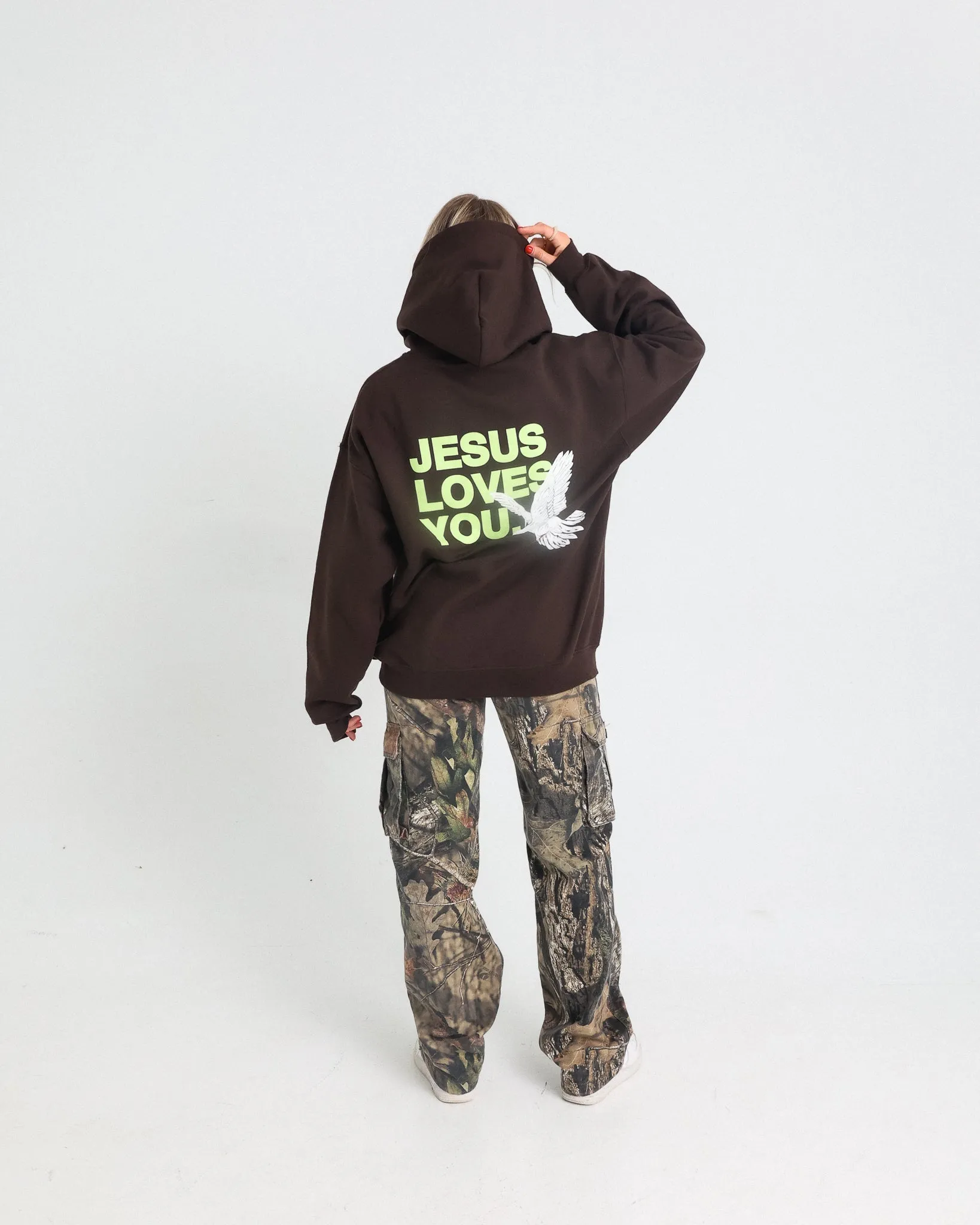 Dove Hoodie (Brown) sold by Jesus Loves You product image thumbnail 5