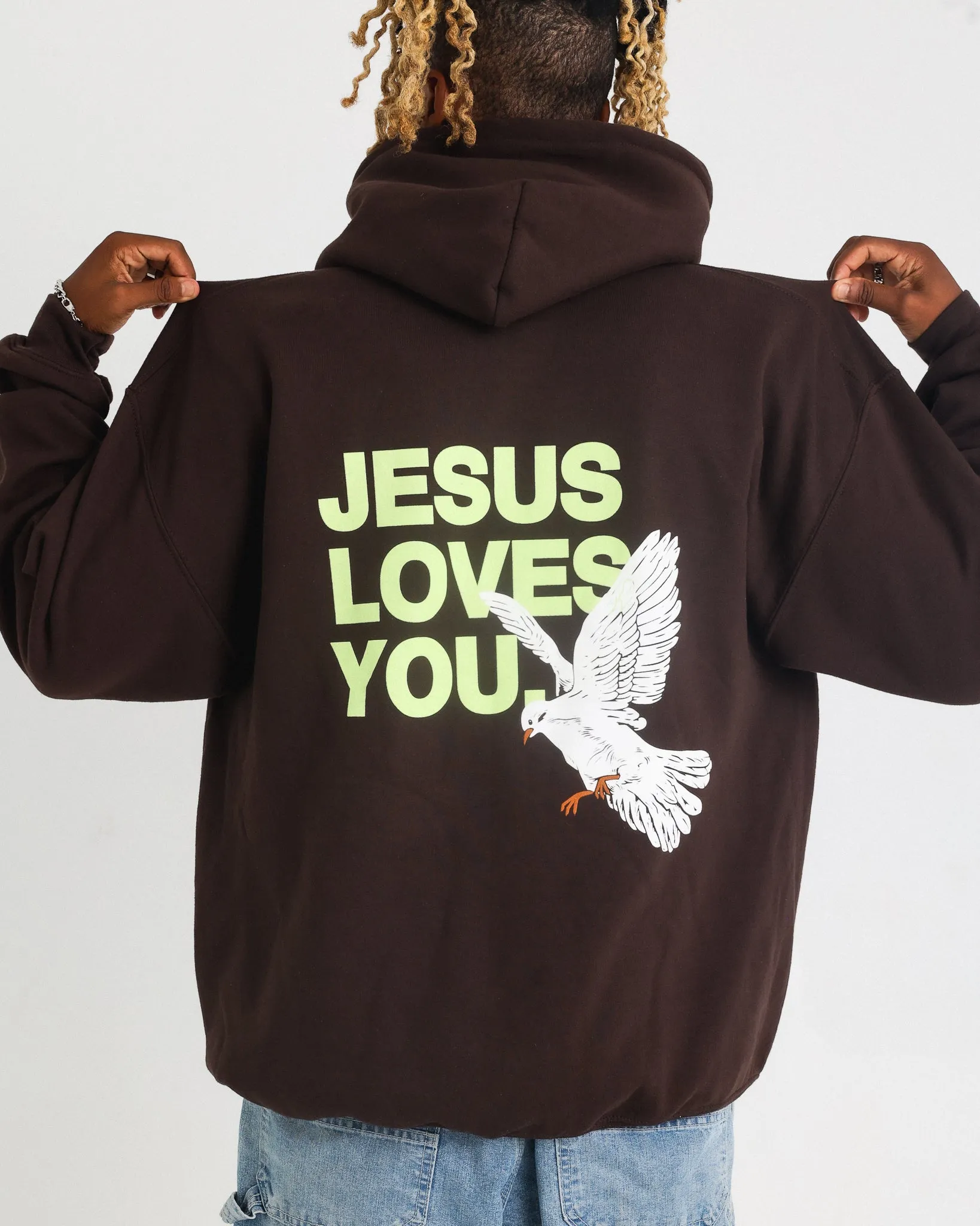 Dove Hoodie (Brown) sold by Jesus Loves You product image thumbnail 2