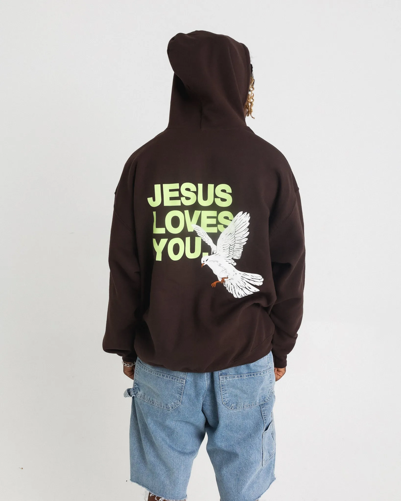 Dove Hoodie (Brown) sold by Jesus Loves You product image thumbnail 4