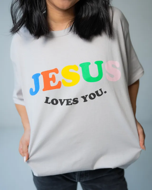 NEW || Jesus Loves You Colorful Tee sold by Jesus Loves You