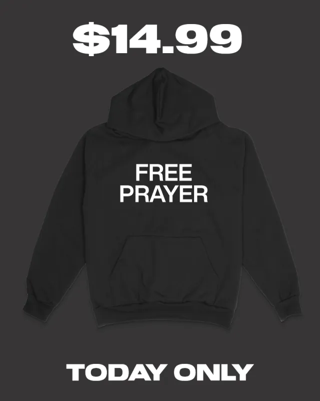 "FREE PRAYER" Hoodie (Pre-Order) sold by Jesus Loves You