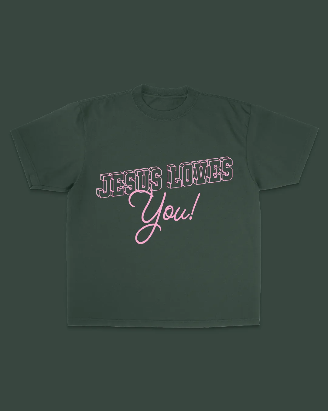 "Endless Love" Tee || Dark Green sold by Jesus Loves You