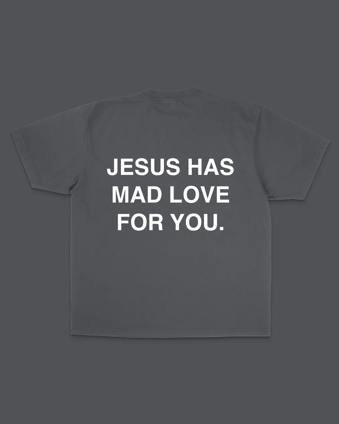 "Mad Love" Tee || Charcoal sold by Jesus Loves You