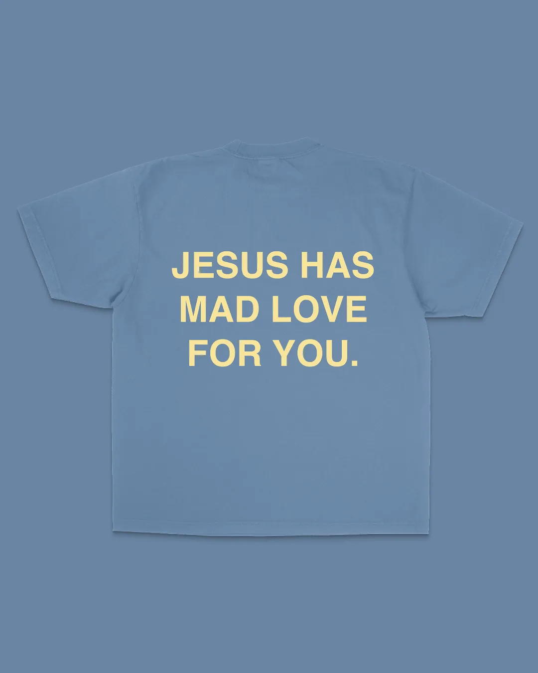"Mad Love" Tee || Carolina Blue sold by Jesus Loves You