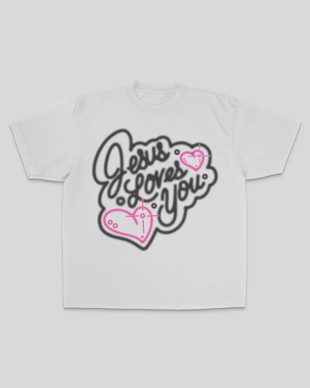 "Airbrush Tee" || Ice Grey sold by Jesus Loves You