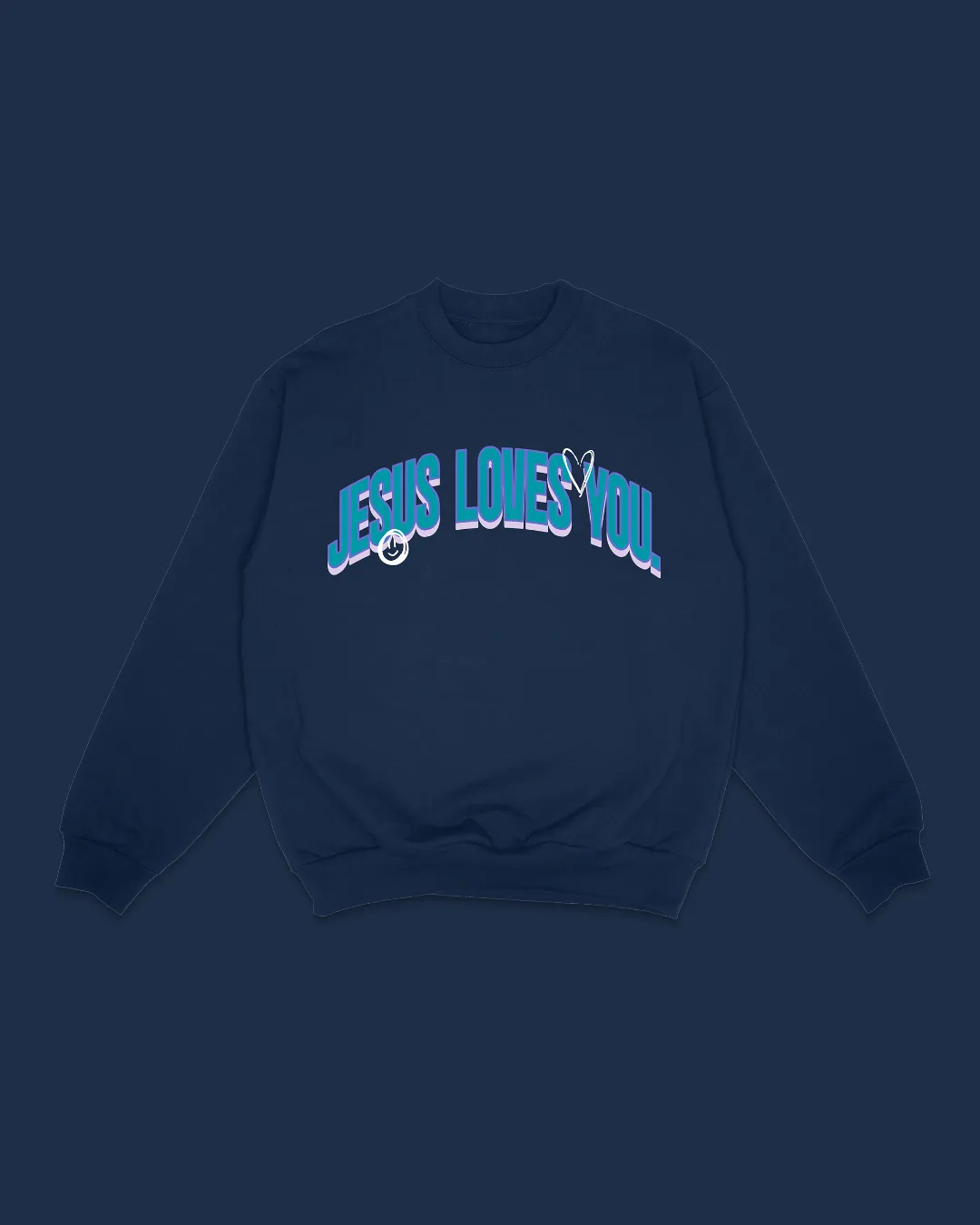 "Not Alone" Crewneck || Navy sold by Jesus Loves You