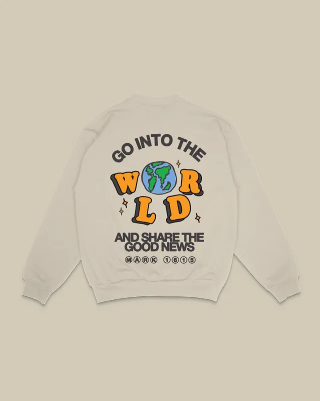 "Go Into The World" Crewneck sold by Jesus Loves You