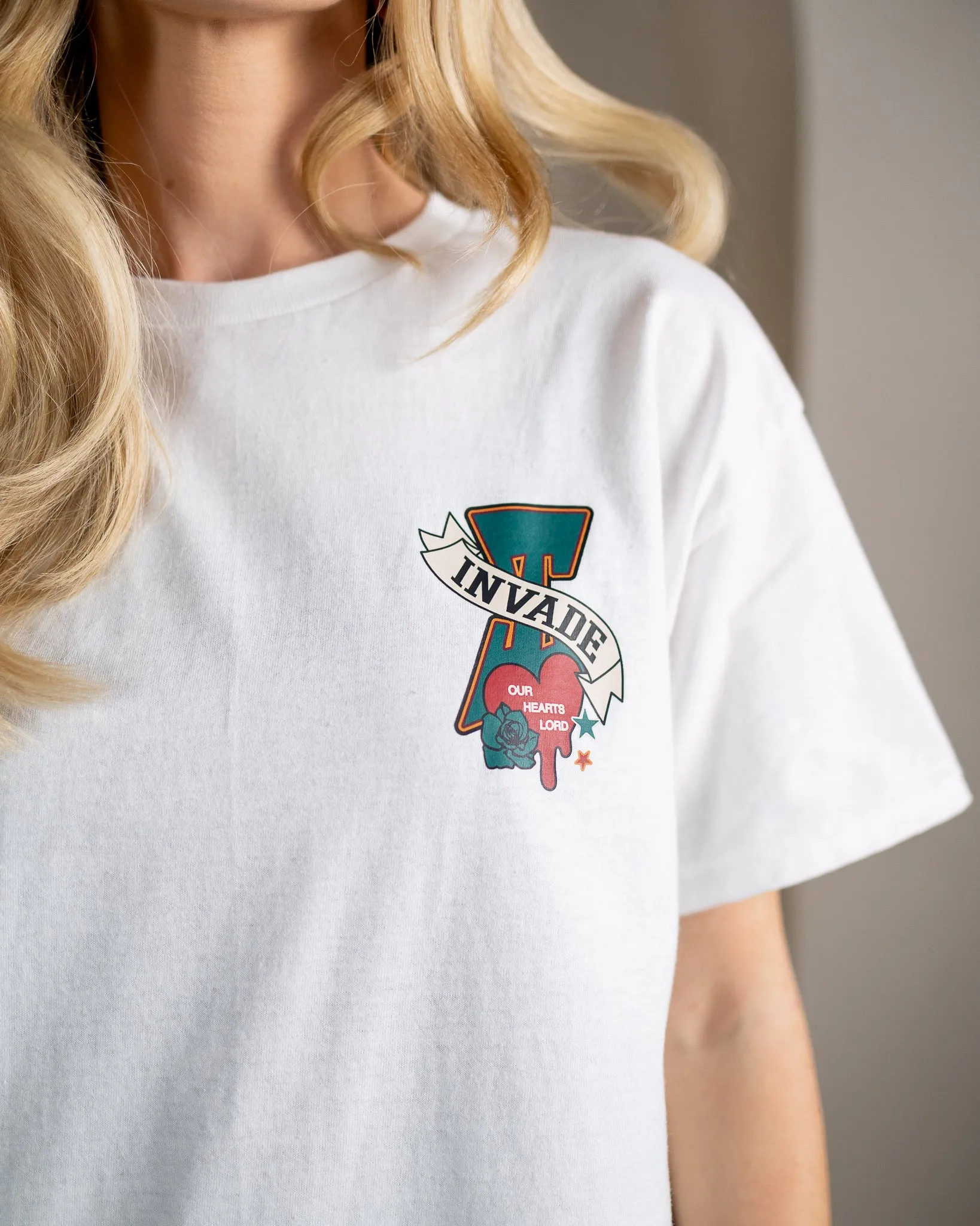 "Invade Our Hearts" Tee sold by Jesus Loves You product image thumbnail 3