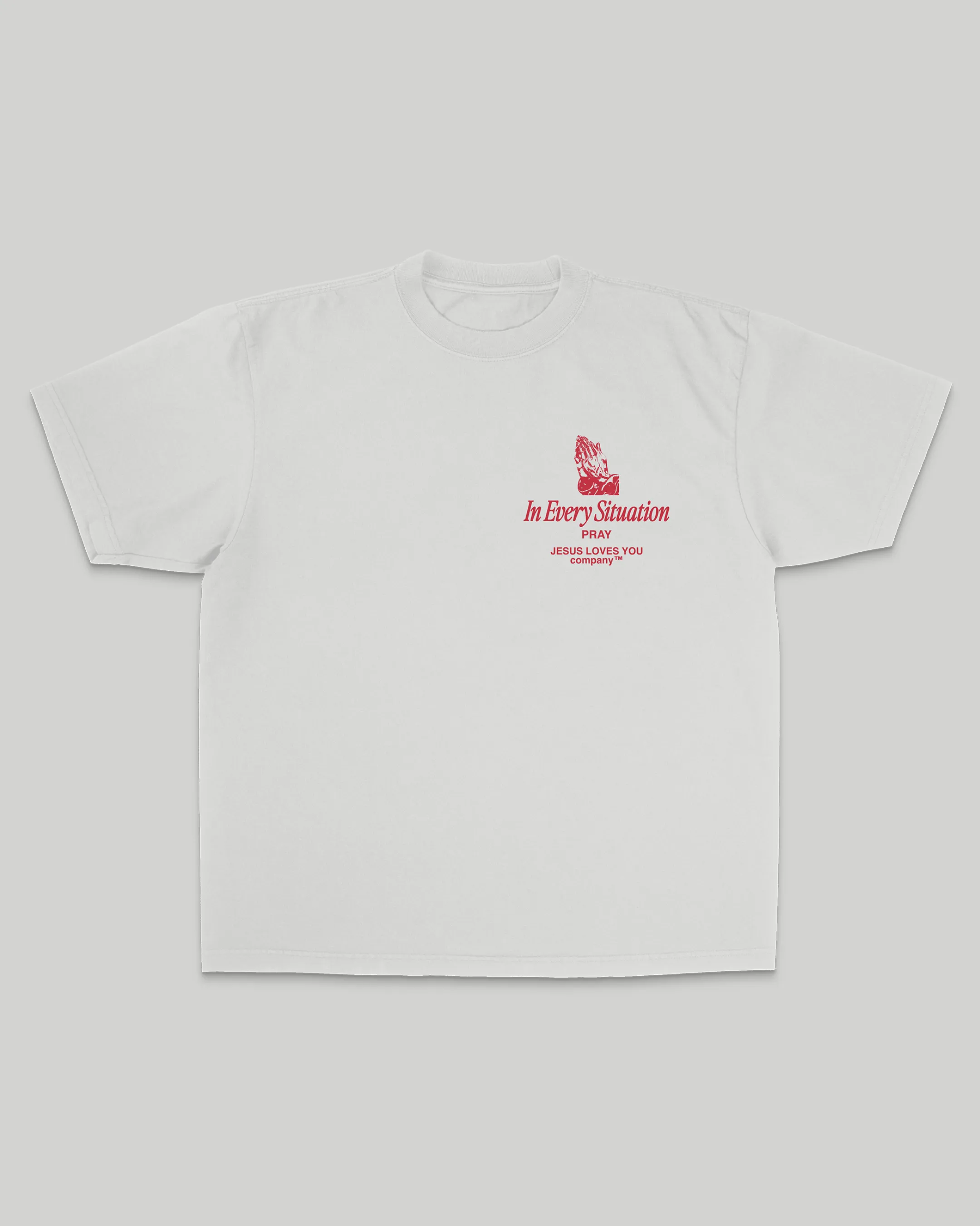 "In Every Situation - Pray." Tee sold by Jesus Loves You product image thumbnail 2
