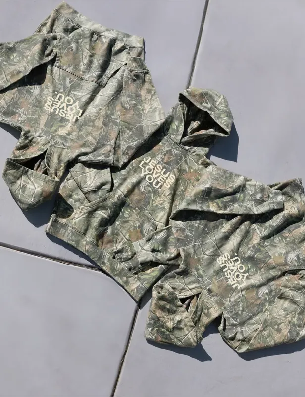 LMTD || Heavyweight Camo Hoodie || 14 Oz. {Pre-Order} sold by Jesus Loves You