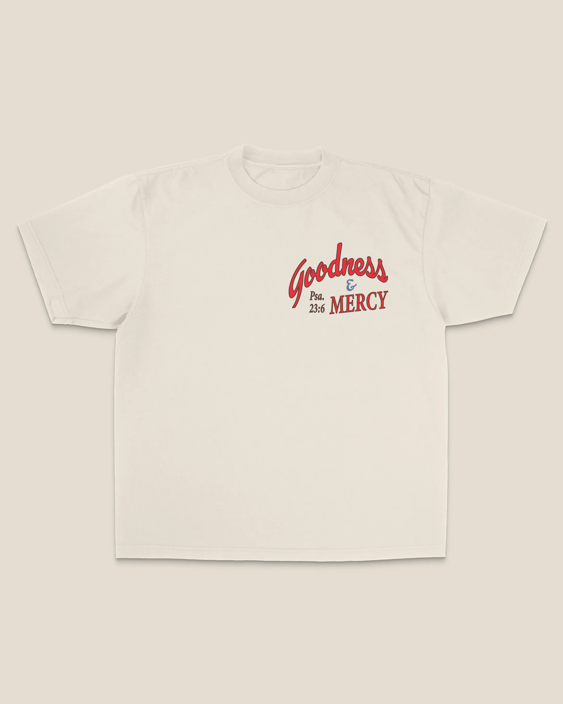 "Goodness & Mercy" Tee sold by Jesus Loves You product image thumbnail 2