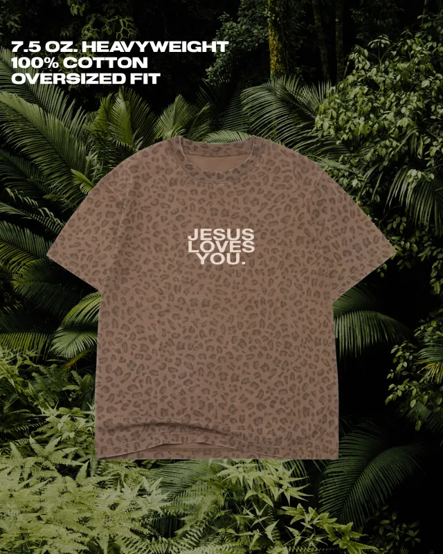 LMTD || 7.5 Oz. Heavyweight "Leopard" Tee || {Pre-Order} made by Jesus Loves You