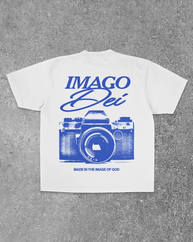 "Imago Dei" Retro Camera Tee sold by Jesus Loves You