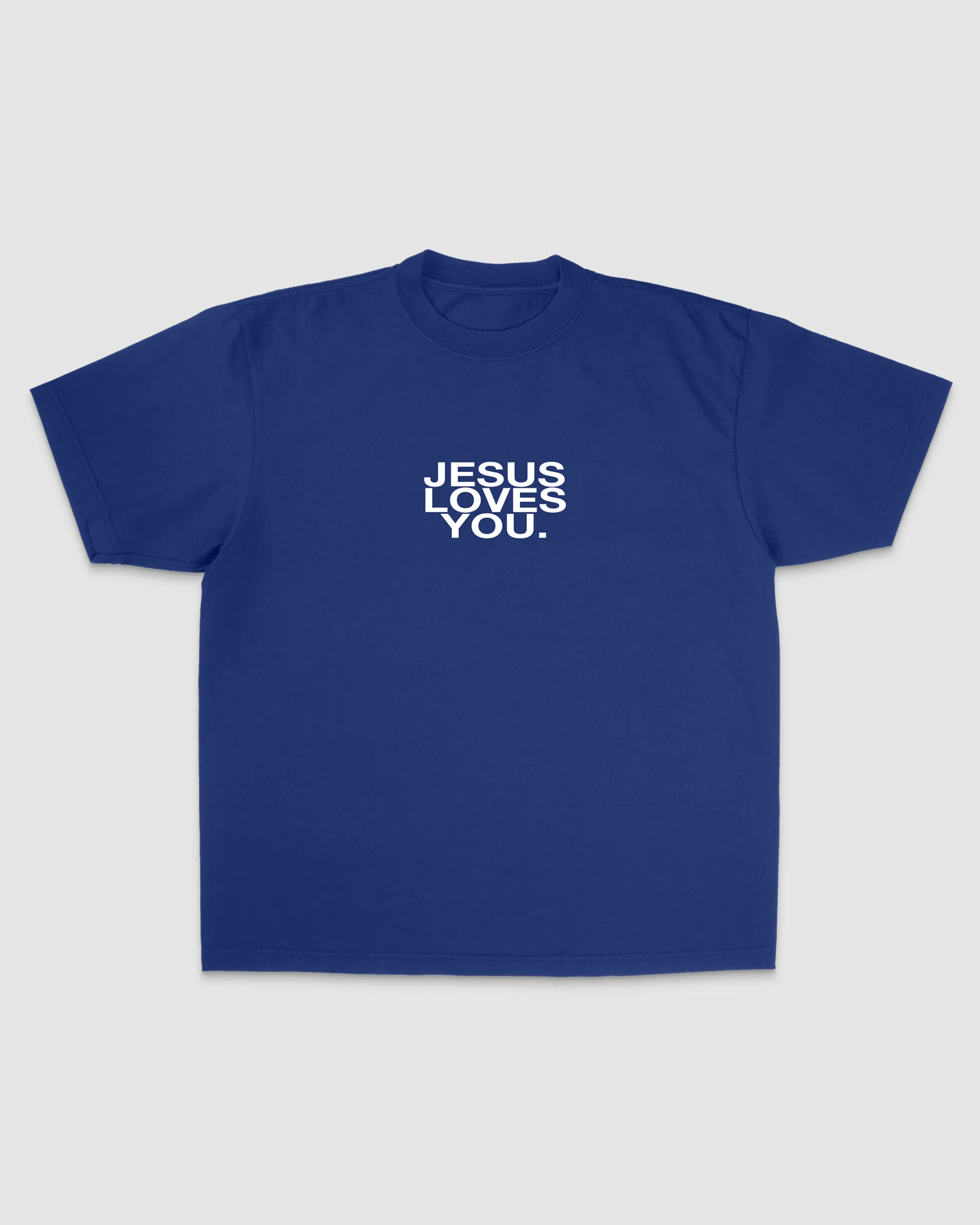 NEW || Deep Blue Logo Tee sold by Jesus Loves You