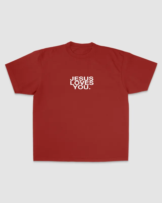 Cardinal Red Logo Tee sold by Jesus Loves You