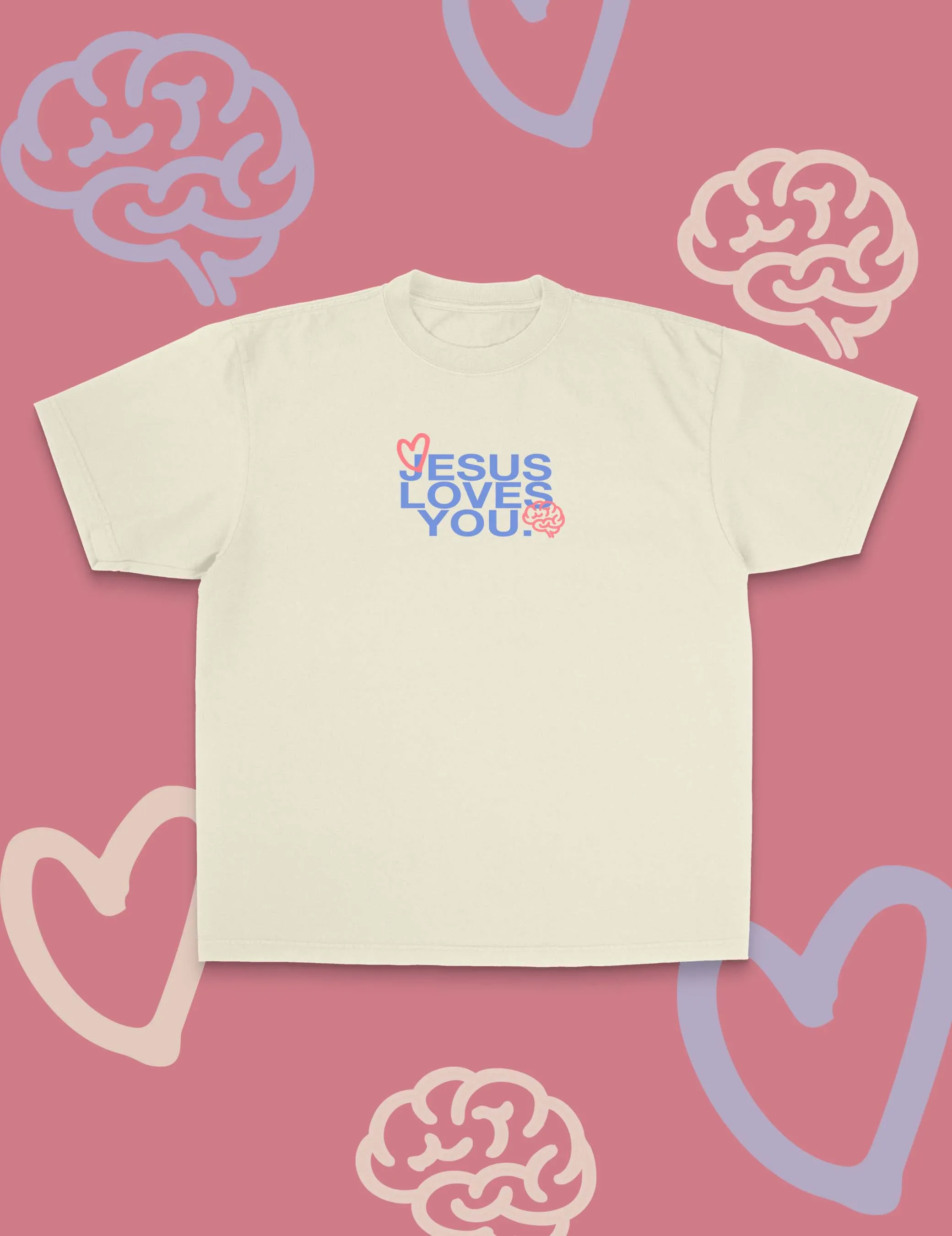 NEW || "Jesus & Mental Health" Tee sold by Jesus Loves You product image thumbnail 2