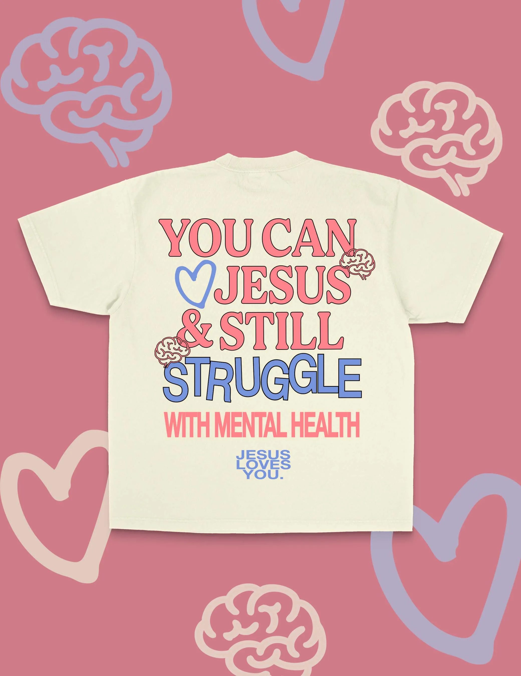 NEW || "Jesus & Mental Health" Tee sold by Jesus Loves You