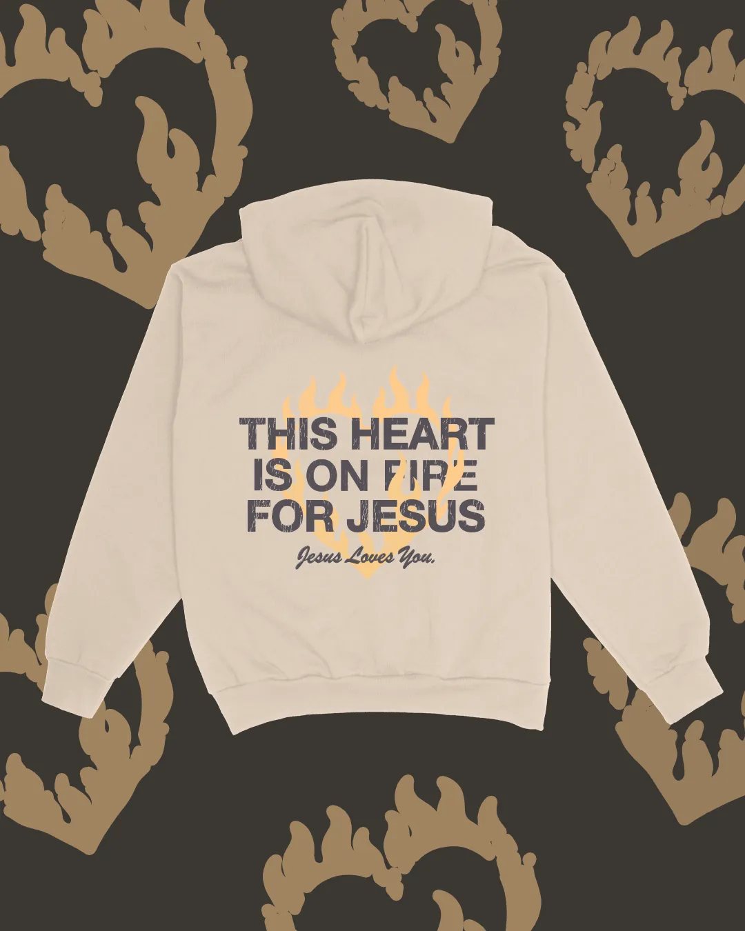 "Hearts On Fire" Hoodie sold by Jesus Loves You